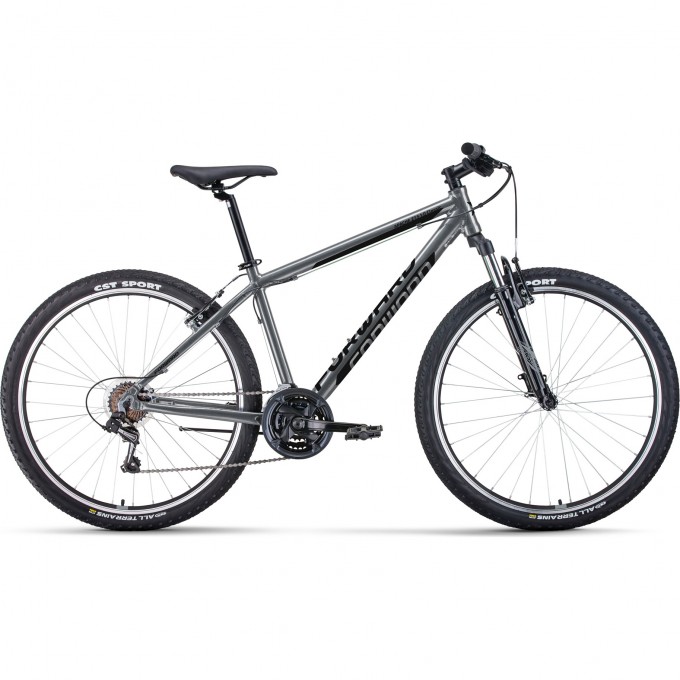 Велосипед FORWARD APACHE 27,5 1.0 CLASSIC (2022) серый/черный с рамой 17" 94937 SERYII/CHERNYII 17 Велосипед FORWARD APACHE 27,5 1.0 CLASSIC (2022) серый/черный с рамой 17" 94937 SERYII/CHERNYII 17