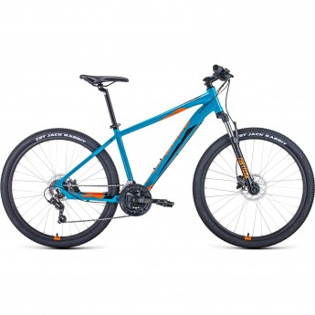 Велосипед FORWARD APACHE 27,5 3.0 HD (2022) бирюзовый/оранжевый с рамой 15"