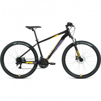 Велосипед FORWARD APACHE 27,5 3.2 HD (2022) черный/оранжевый с рамой 21"
