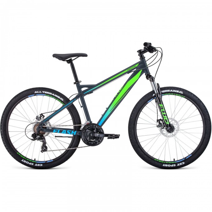 Велосипед FORWARD FLASH 26 2.0 disc (2020) серый/светло-зеленый мат. с рамой 17" 74803 SERYII/ZELENYII 17 Велосипед FORWARD FLASH 26 2.0 disc (2020) серый/светло-зеленый мат. с рамой 17" 74803 SERYII/ZELENYII 17