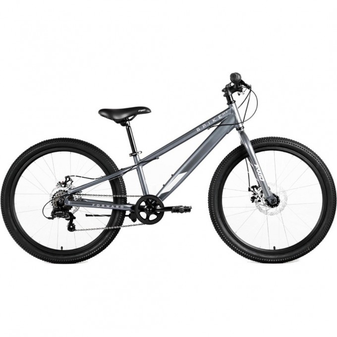 Велосипед FORWARD SPIKE 24 D (24" 7 ск. рост. 11") 2023, черный/серебристый, IB3F47133XBKXSR Велосипед FORWARD SPIKE 24 D (24" 7 ск. рост. 11") 2023, черный/серебристый, IB3F47133XBKXSR