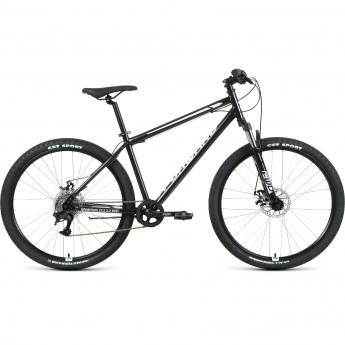Велосипед FORWARD SPORTING 27,5 2.2 disc (2021) черный/белый с рамой 19"