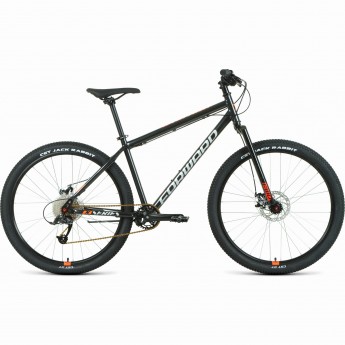 Велосипед FORWARD SPORTING 27,5 X D (2022) черный/оранжевый с рамой 19"