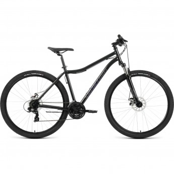 Велосипед FORWARD SPORTING 29 2.0 D 29", рама 17", черный/темно-серый, 2022